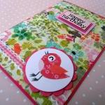 Little Bird Chirping Happy Birthday Handmade Card